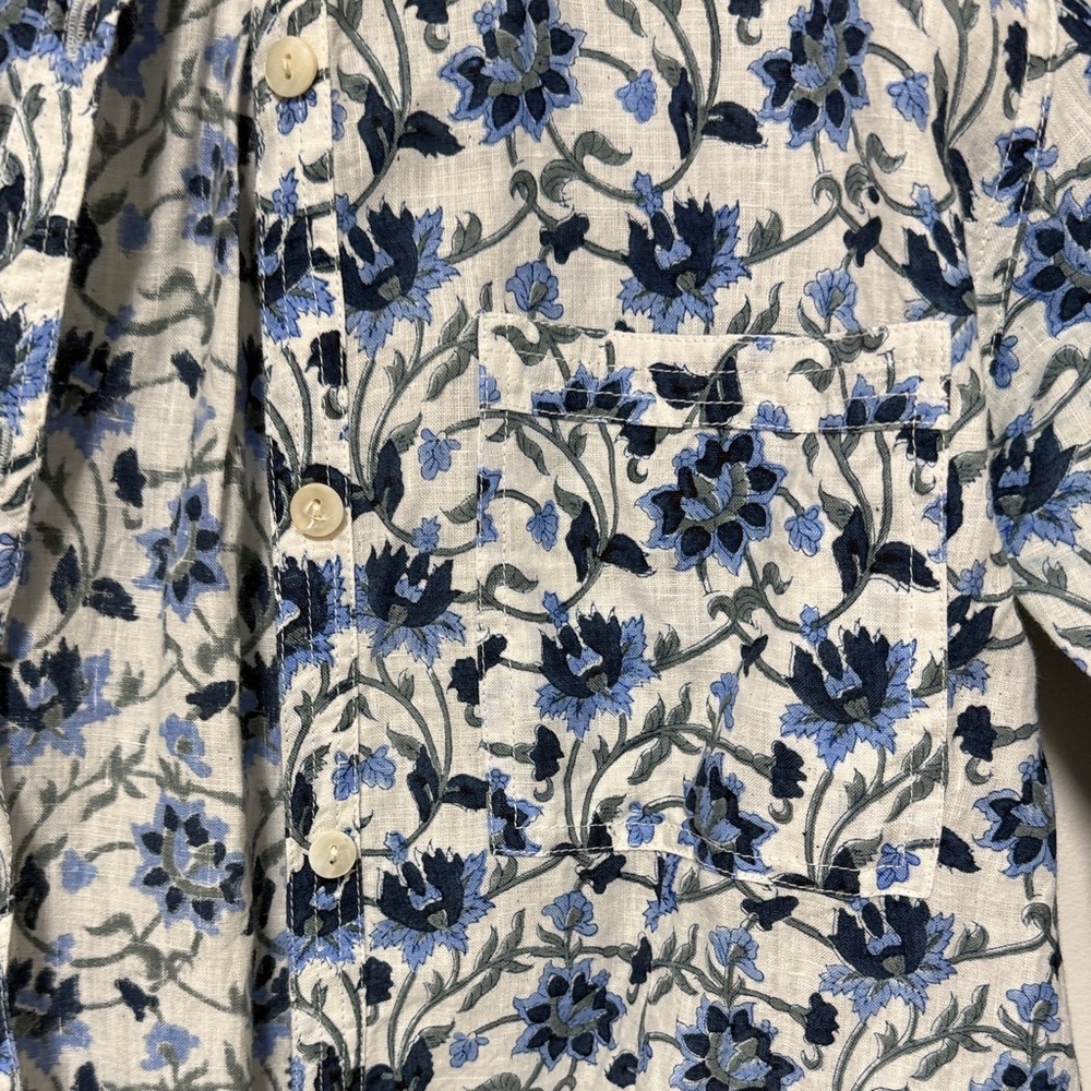 Roller Rabbit Floral Print Shirt Dress Small - Picture 4 of 6